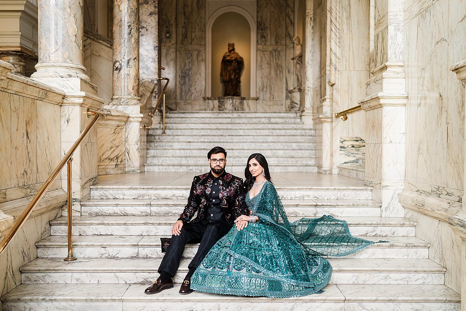 Luxury V&A Museum Pre Wedding Shoot in London | Manav & Kiran