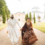 Indian Wedding Couple At Chiswick House And Gardens